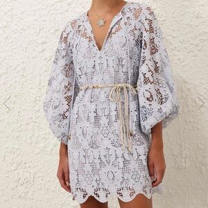Zimmermann COCO LACE TUNIC MINI DRESS sz 4 with Tags NEW $850